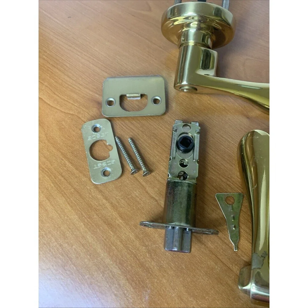 EZ Set Solid Brass Lever Entry Lock As Is Heavy Brass